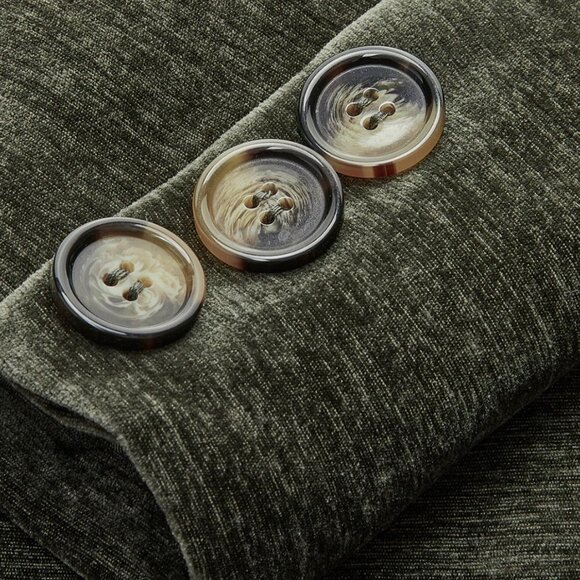 Commnse Retro Velvet Blazer Sz L - Picture 7 of 8